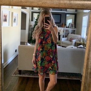 Bright pattern dress